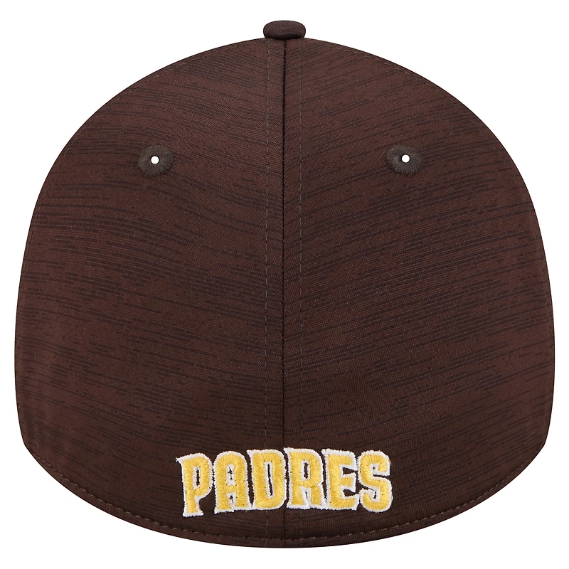 Casquette flex Tech 39THIRTY San Diego Padres New Era marron pour hommes