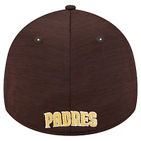 Casquette flex Tech 39THIRTY San Diego Padres New Era marron pour hommes