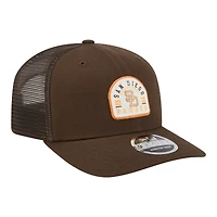 Casquette trucker ajustable New Era marron San Diego Padres Throwback Contest 9SEVENTY pour homme