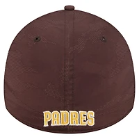 Casquette New Era 39THIRTY Flex marron San Diego Padres pour homme, motif camouflage ton sur