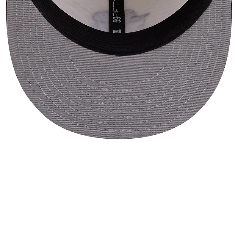 Casquette ajustée New Era crème/marron San Diego Padres Bullpen Cart 59FIFTY pour homme