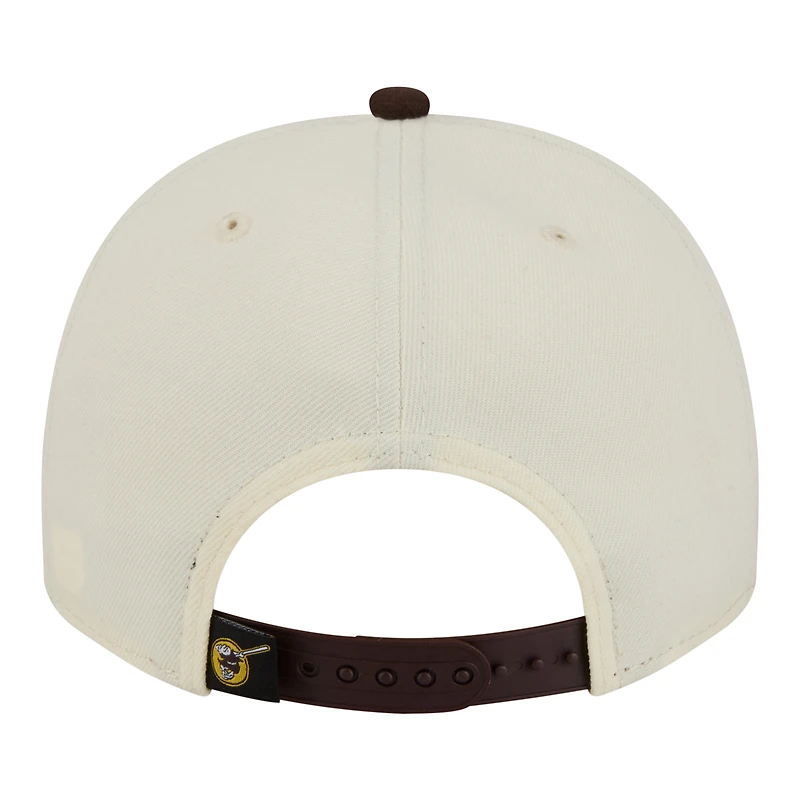 Casquette snapback New Era crème/marron San Diego Padres Classic A-Frame 9FIFTY pour homme
