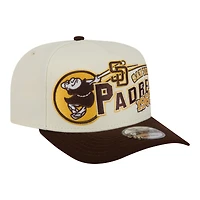 Men's New Era  Cream/Brown San Diego Padres Classic A-Frame 9FIFTY Snapback Hat