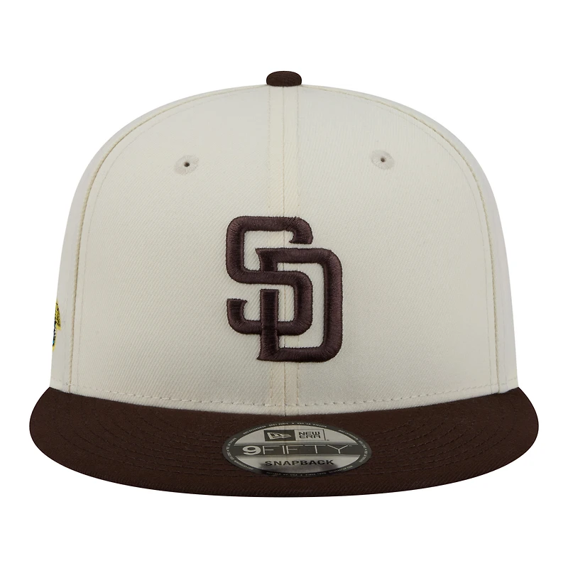 Casquette snapback New Era crème/marron San Diego Padres pour homme