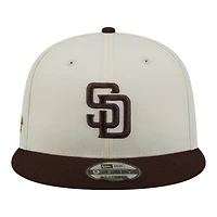 Casquette snapback New Era crème/marron San Diego Padres pour homme