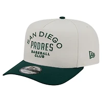 Casquette snapback New Era crème/vert foncé San Diego Padres 9FIFTY pour homme