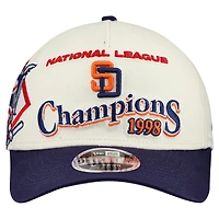 Men's New Era  Cream/Navy San Diego Padres World Series 9FORTY M-Crown A-Frame Adjustable Hat