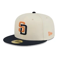 Men's New Era Cream/Obsidian San Diego Padres 2026 City Connect 59FIFTY Fitted Hat