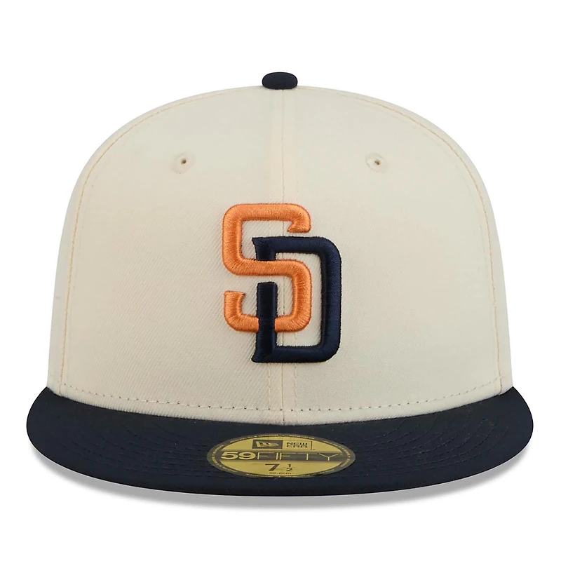 Men's New Era Cream/Obsidian San Diego Padres 2026 City Connect 59FIFTY Fitted Hat
