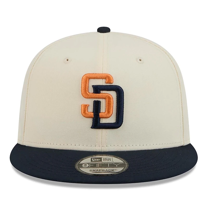Casquette snapback New Era crème/obsidienne San Diego Padres 2026 City Connect 9FIFTY pour homme