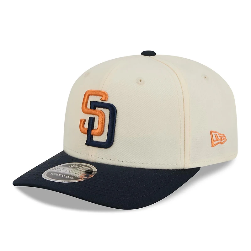 Men's New Era Cream/Obsidian San Diego Padres 2026 City Connect 9SEVENTY Adjustable Hat