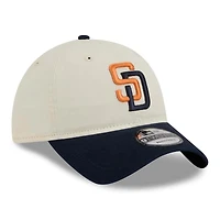 Casquette ajustable New Era City Connect 9TWENTY crème/obsidienne pour homme, San Diego Padres 2026