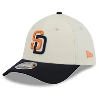 Men's New Era Cream/Obsidian San Diego Padres 2026 City Connect M-Crown 39THIRTY Flex Hat