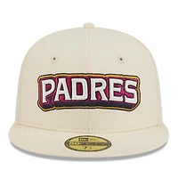 Casquette ajustée New Era City Connect 59FIFTY crème pour homme, San Diego Padres 2026