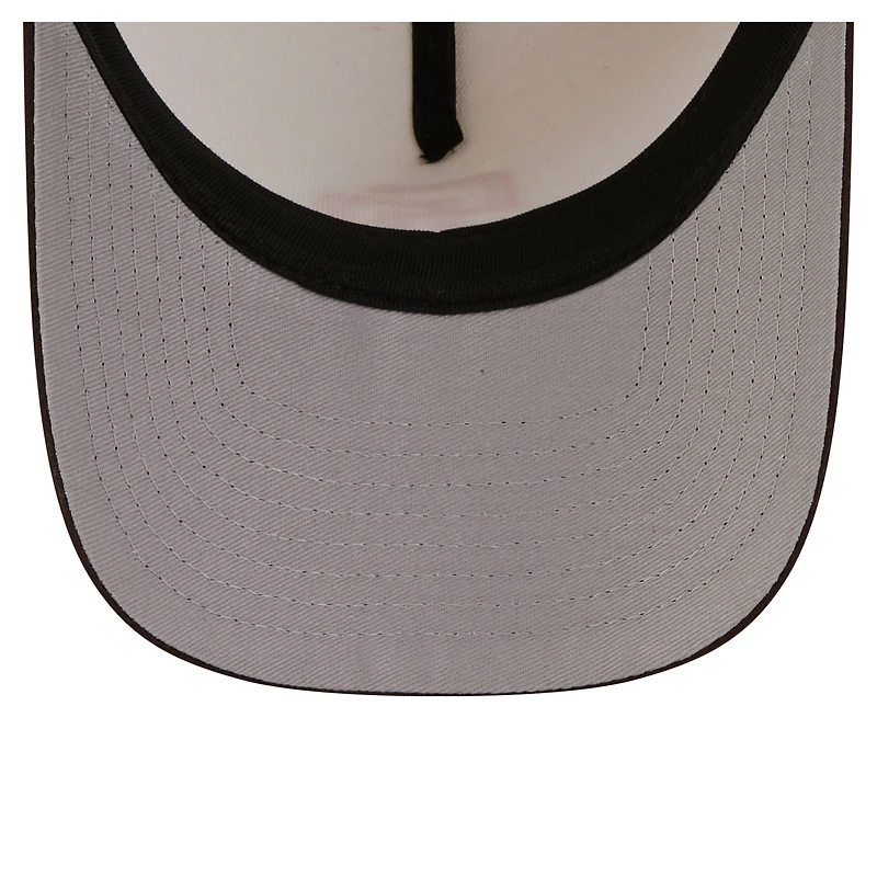 Men's New Era  Cream San Diego Padres Chrome A-Frame 59FORTY Fitted Hat