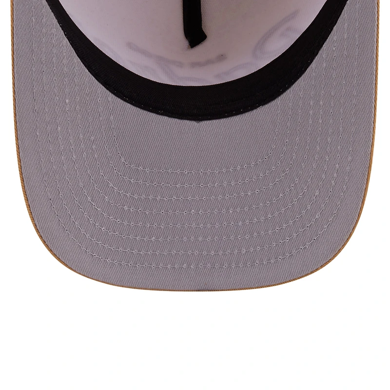 Men's New Era Cream San Diego Padres Herringbone 9FIFTY A-Frame Snapback Hat