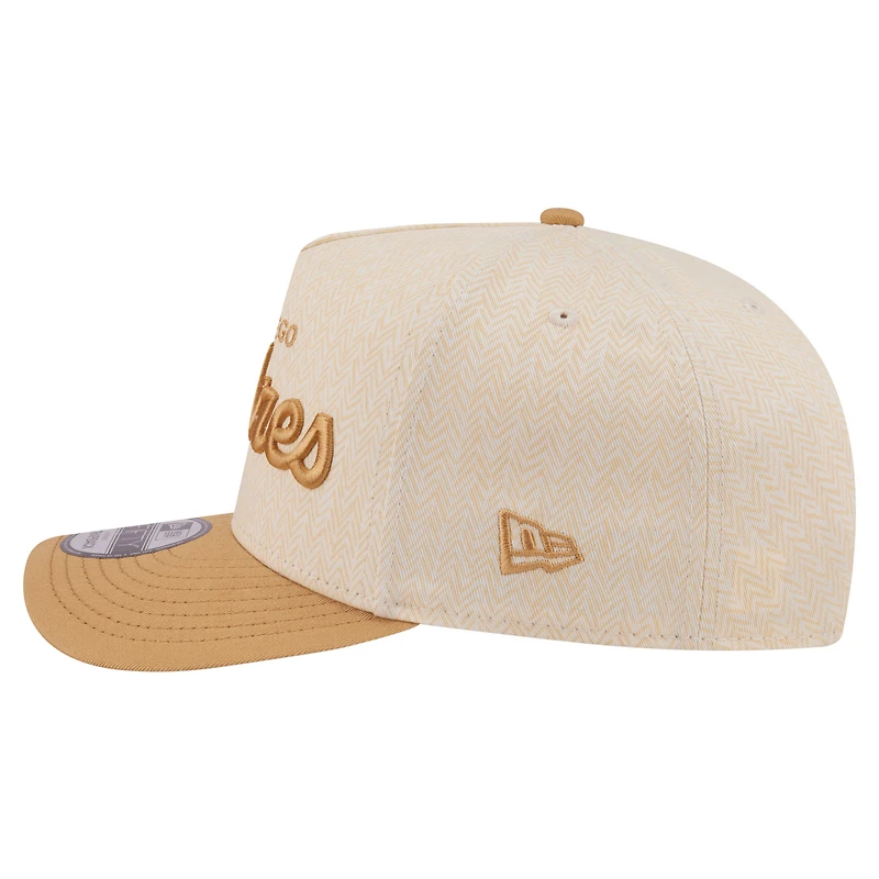 Men's New Era Cream San Diego Padres Herringbone 9FIFTY A-Frame Snapback Hat