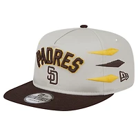 Casquette Snapback Iron Golfer San Diego Padres de New Era pour homme, couleur crème