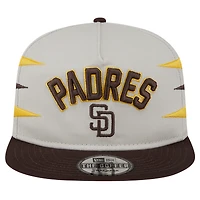 Casquette Snapback Iron Golfer San Diego Padres de New Era pour homme, couleur crème
