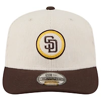 Casquette ajustable New Era 9SEVENTY crème pour homme des Padres de San Diego