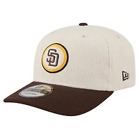 Casquette ajustable New Era 9SEVENTY crème pour homme des Padres de San Diego
