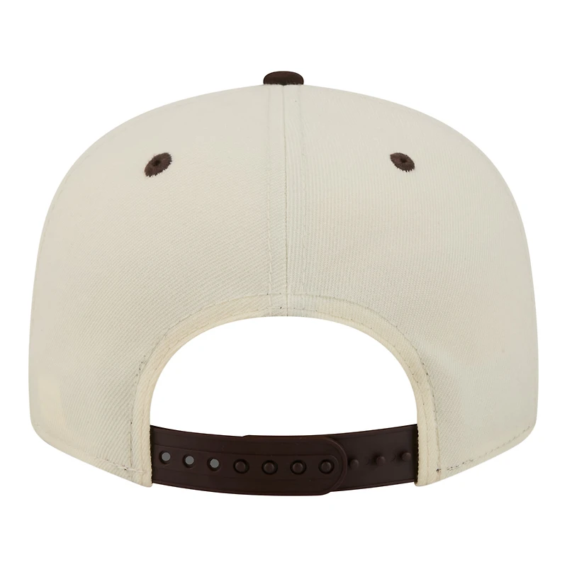 Men's New Era Cream San Diego Padres Oversized Slogan 9FIFTY Snapback Hat