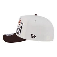 Men's New Era Cream San Diego Padres Throwback Tri-Hit A-Frame 9FIFTY Adjustable Hat