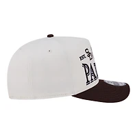 Men's New Era Cream San Diego Padres Throwback Tri-Hit A-Frame 9FIFTY Adjustable Hat