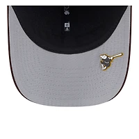 Men's New Era Dark Brown San Diego Padres 2025 MLB Clubhouse 9FORTY Adjustable Hat