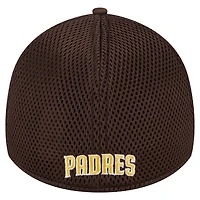 Casquette New Era 39THIRTY Flex marron foncé pour homme, motif camouflage subtil des Padres de San Diego