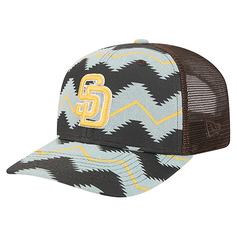 Casquette ajustable New Era 9SEVENTY en denim/marron San Diego Padres Aztec Denim pour homme