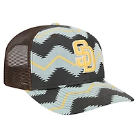 Casquette ajustable New Era 9SEVENTY en denim/marron San Diego Padres Aztec Denim pour homme