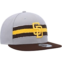 Casquette Snapback 9FIFTY San Diego Padres Band New Era grise/marron pour homme