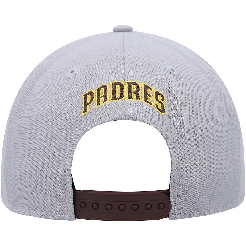 Casquette Snapback 9FIFTY San Diego Padres Band New Era grise/marron pour homme