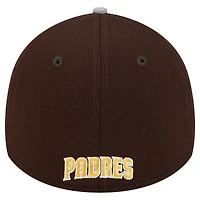 Casquette flexible 39THIRTY avec garniture de visière des San Diego Padres New Era pour hommes, gris/marron