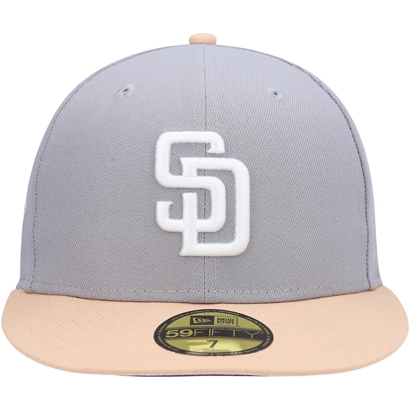 Men's New Era Gray/Peach San Diego Padres 2016 MLB All-Star Game Purple Undervisor 59FIFTY Fitted Hat