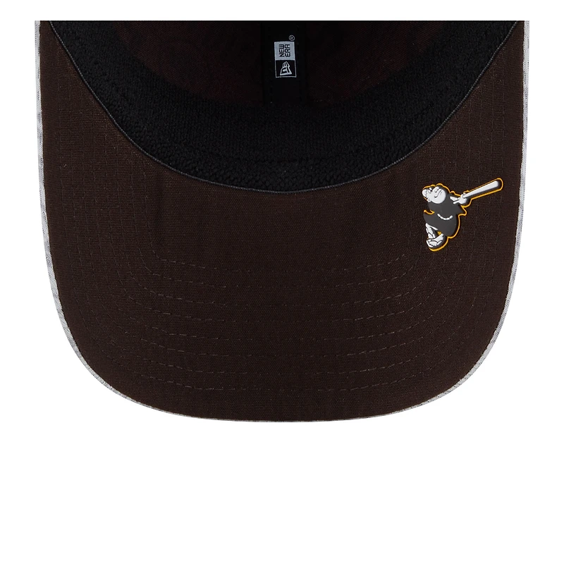Men's New Era Gray San Diego Padres 2025 MLB Clubhouse 39THIRTY Flex Hat