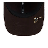 Casquette ajustable MLB Clubhouse 9FORTY M-Crown 2025 San Diego Padres de New Era pour homme, grise
