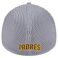 Casquette Linear 39THIRTY Flex grise New Era pour homme des Padres de San Diego