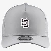 Men's New Era  Gray San Diego Padres Micro Logo 9FORTY M-Crown A-Frame Adjustable Hat