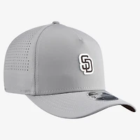 Men's New Era  Gray San Diego Padres Micro Logo 9FORTY M-Crown A-Frame Adjustable Hat