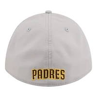 Men's New Era Gray San Diego Padres Patch 39THIRTY A-Frame M-Crown Perforated Flex Hat