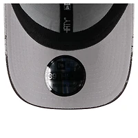 Casquette New Era 39THIRTY Flex grise à visière pour homme, motif éclaboussures de peinture, des Padres San Diego