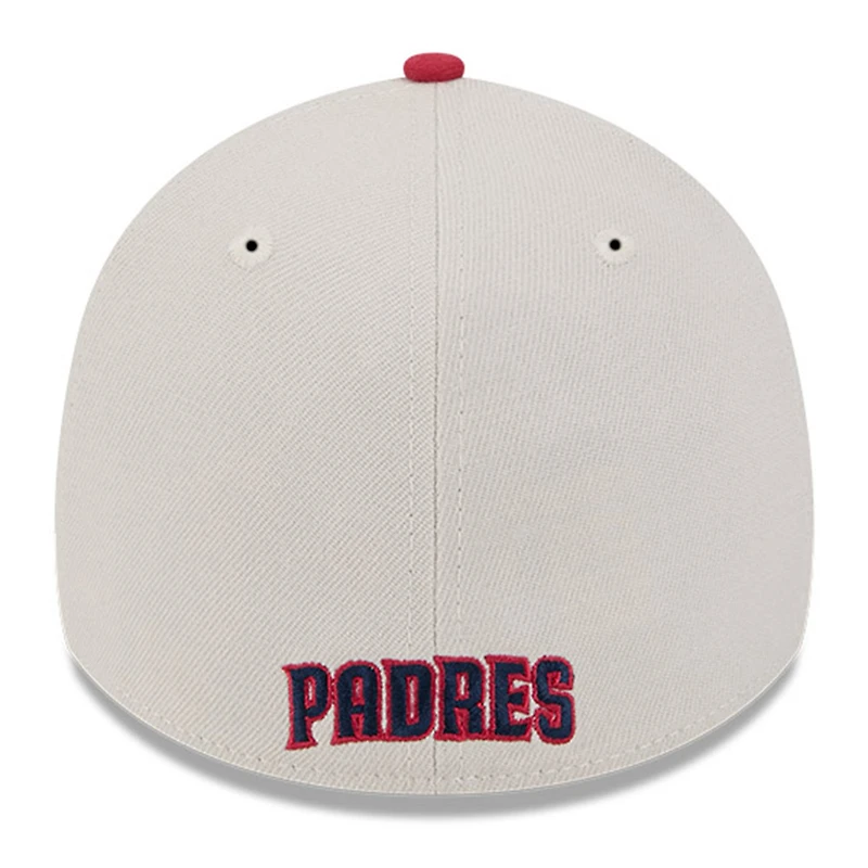Casquette flexible 39THIRTY du 4 juillet 2024 New Era pour hommes, kaki/rouge, San Diego Padres