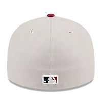 Casquette ajustée 59FIFTY à profil bas du 4 juillet New Era pour hommes, kaki/rouge, San Diego Padres 2024