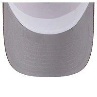 Casquette trucker New Era 9FORTY pour homme, beige clair/marron, San Diego Padres, modèle Frayed M-Crown A-Frame. Modèle ajustable.