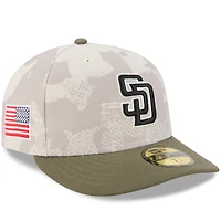 Men's New Era Light Beige/Olive San Diego Padres 2025 Armed Forces Day 59FIFTY Fitted Hat