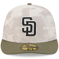 Men's New Era Light Beige/Olive San Diego Padres 2025 Armed Forces Day 59FIFTY Fitted Hat