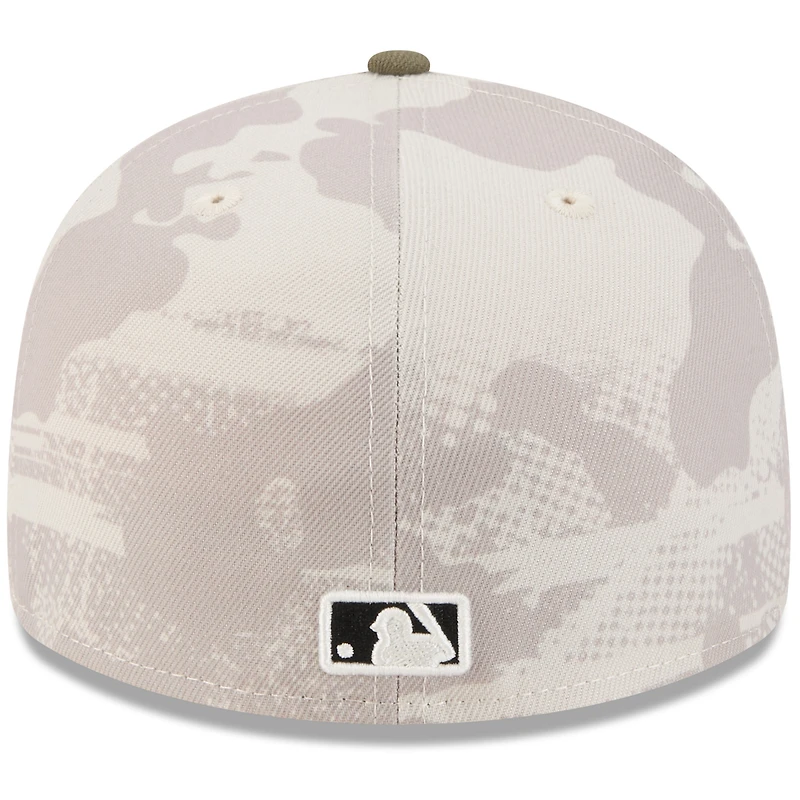 Men's New Era Light Beige/Olive San Diego Padres 2025 Armed Forces Day 59FIFTY Fitted Hat