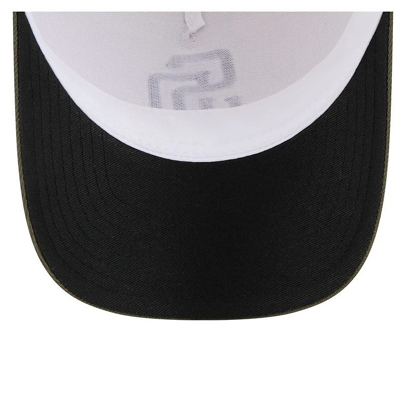 Men's New Era Light Beige/Olive San Diego Padres 2025 Armed Forces Day 9FORTY M-Crown A-Frame Adjustable Hat
